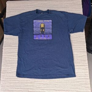 VINTAGE STAR TREK XL BLUE SHIRT LASER TYPE-1 PHASER SCHEMATIC BLUEPRINT GRAPHIC